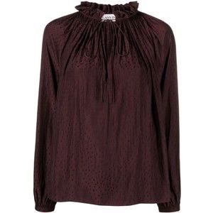 Lanvin Gathered Neckline Long Sleeve Blouse - NWT